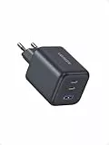 UGREEN 45W USB C Ladegerät 3-Port PPS Schnellladegerät 25W PD Netzteil GaN Charger Adapter kompatibel mit Galaxy S25 Ultra, S24, iPhone 16 Pro Max, MacBook Air, iPad, Tab A8, Pixel 9, HomePod