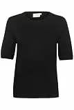 KAFFE Damen Strickpullover KAlizza Damen Pullover Kurzarm Casual Rundhals Basic Strickpullover Lässige Pulli Kurzarm