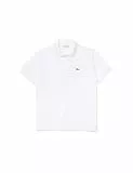 Lacoste Herren Polo-Shirt Kurzarm L1212, Männer Polo-Hemd,2 Knopf,Regular Fit,Weiß,7