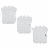 Camano 9 Paar Sneaker Socken Unisex 3003 Ca-Soft ohne Gummidruck Damen und Herren Füßlinge, Farbe Weiß, Größe 39-42