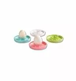 Kesper,41165, Eierbecher Beige/Blau/Grün/Pink