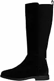 Tommy Hilfiger Damen Stiefel Flag Long aus Wildleder, Schwarz (Black), 40