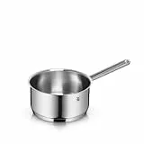 WMF Provence Plus Stielkasserolle 16cm ohne Deckel, Kochtopf klein 1,4l, Milchtopf Induktion, Cromargan Edelstahl poliert, unbeschichtet, backofengeeignet
