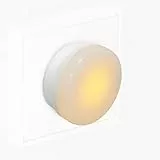REV Nachtlicht, sparsames Dauerlicht - LED Nachtlampe 230V, 50Hz, 0,2W, Steckdosenlampe - Leuchtfarbe gelb, Gehäuse weiß