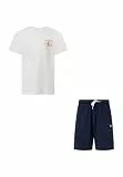Champion Jungen Graphic Set mit Logo, Weiß (WW001), L