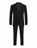 JACK & JONES Herren Jprfranco Suit Noos Business-Anzug Hosen-Set, Schwarz, 46 EU