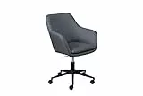 Inter Link – Drehstuhl – Bürostuhl – Schreibtischstuhl - Home Office – Schalensitz – Höhenverstellbar – Sicherheitsrollen – Workrelaxed - Bis ca. 100 Kg – Grau