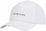Tommy Hilfiger Herren Cap Foundation Soft 6 Panel mit Logo, Weiß (Th Optic White), Einheitsgröße