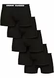 Urban Classics Herren Organic Boxer Shorts 5-Pack Boxershorts, blk+blk+blk+blk+blk, S