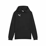 PUMA Jungen Teamgoal Casuals Hoody Jr Pullover, Puma Black-puma White, 152 EU