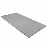 Grevinga® Gymnastikmatte UltraFit | Turnmatte | Sportmatte | Fitnessmatte | Yogamatte | 200 x 100 x 3 cm (Grau, Komplett Turnmattenstoff)