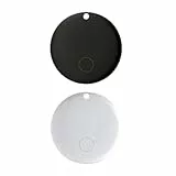 TiMu Smart Tag-2Pack, Smart Tracker Schlüsselfinder Kompatibel mit Google Mein Gerät Finden APP (NUR Android), Bluetooth Key Finder (White and Black)