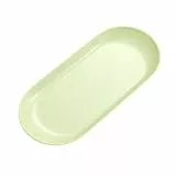 MHADBKH Ovale Kosmetiktabletts aus Edelstahl, dekorative Teller für Ringe, Badezimmer, Organisation, Nägel, Kunstzubehör, Schmuckaufbewahrungslösung