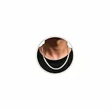 YADOCA Silberkette Herren 925 Silber, 5mm Halskette Kette für Männer Herren Silber Kette Hypoallergene Panzerkette Halskette Schmuck für Männer 51cm