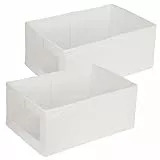 JASTOO 2Stück Aufbewahrungsboxen, Faltbox mit Transparentem Sichtfenster Faltbare Aufbewahrungskiste Ordnungsbox mit Schlaufe für Kleiderschrank, Kleidung, Bücher, Kosmetik, Spielzeug usw