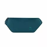 FUCHS & REBELL® Hip Bag Fiete - Durchdacht & Nachhaltig – Stylische Crossbody Brusttasche mit praktischer Magnetschnalle, flexiblem Gurt & Anti-Diebstahl Fach für Festival - 2,5L (Petrol Blau)