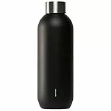 Stelton Thermosflasche Keep Cool - Thermo-Trinkflasche - Doppelwandige Isolierkanne - Moderner Design-Thermobecher für Wasser, heiße & kalte Getränke, Kaffee, Tee - 0,6 Liter, Schwarz