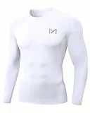 MEETWEE Kompressionsshirt Herren, Langarm Funktionsshirt Männer Sportshirt Training Fitnessshirt Atmungsaktiv Laufshirt Unterhemd für Laufen Jogging Sport Turnhalle