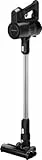 GRUNDIG VCP 4230 2-in-1-Akku-Stielstaubsauger, 2 Saugkraftstufen, 150 Watt Motor, 25, 2 Volt Li-Ion Akku, 550 ml Staubaufnahmevolumen, bis zu 45 Minuten Betriebszeit, 80 Dezibel, Weiß / Schwarz