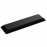 GLORIOUS Gaming Padded Keyboard Wrist Rest (TKL, 25mm stark) - Gesteppte Ränder, Glatte Stoffoberfläche, rutschfeste Gummibasis, mittlere Festigkeit, 356 x 102 x 25mm - Schwarz