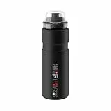 Elite Syssa Race Trinkflasche 750 ml – Schwarz Matt – BPA-frei, Leicht & Robust – Für Fahrrad & Sport