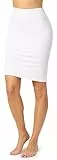 Merry Style Damen Unterrock Petticoat für Röcke MS10-204 (Weiß, M)