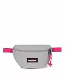 EASTPAK Springer Gürteltasche — Kompakte Hüfttasche mit sicheren Reißverschlussfächern und verstellbarem Gürtel, 2 L Fassungsvermögen, 16.5 x 23 x 8.5 cm - Kontrast Grey Pink