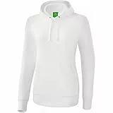 Erima Damen Basic Kapuzen Pullover (2072107), weiß, 42