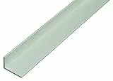 Alberts 471804 Winkelprofil | Aluminium, silberfarbig eloxiert | 1000 x 60 x 25 mm