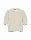 VERO MODA Damen VMDOFFY 2/4 O-Neck Pullover GA NOOS Strickpullover, Birch/Detail:Melange, XSW / 30L
