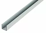 Alberts 475666 U-Profil | Aluminium, natur | 1000 x 10 x 10 mm