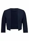 Vera Mont Damen Bolero-Jacke mit Kellerfalten Night Sky,40