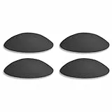 Bumms Türstopper für Boden und Wand Schwarz selbstklebend ohne bohren [4 Stück] - Ø 60 mm - Wandpuffer für Wandschutz aus Gummi - Türpuffer für Türanschlag, Türgriffschutz bei Wänden