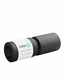 Relexa Faszienrolle comfort - Ideal Zur Massage Bei Rückenschmerzen & Als Ergänzung Zum Fitness-Training - Angenehmes Material & Recyclebar - Schwarz