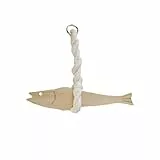 Generisch Hölzerne Fisch Dekore, hängende Glockenspiele mit Glocken, Wanddekorationen für Türanhänger mit Meeresthema, Strand Thema, Türklingel, Eingangsbereich, Holzglocken
