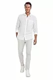 DeFacto Herren Chino Hose - Stilvolle und Bequeme Herrenhose - Klassische Chino-Hosen für einen modischen Look und höchsten Stone 34-34