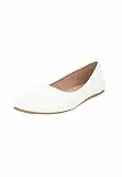 Elara Damen Ballerina Bequeme Slip Ons Flach Chunkyrayan Neu DY-10A White 39