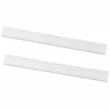 Love-KANKEI Gummilippe 25cm Weiß Abziehlippe für Duschabzieher Ersatzlippe Silikon für Abzieher 2 Stücke