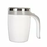 Qcwwy Eine weitere Tasse mit Stickerei, automatisches Schütteln, schnelle Kühlung, 380 ml, mit abnehmbarem Schüttelstab für Milch mit Schokolade, Büro und Reisen, Kaffee