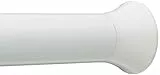 Amazon Basics Verstellbare Duschvorhang-Spannstange, 91 bis 137 cm, Weiß