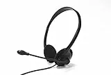 TELLUR Basic PCH1 Kabelgebundener Kopfhörer, Binaurales Stereo, Mik, Inline-Lautstärke, Mik/Lautsprecher-Stummschaltung, Leichtes Design und weiche Ohrpolster, USB, 150cm-Kabel, Zoom, Teams, Skype