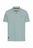 camel active Herren Poloshirt mit Druckknöpfen Wasserblau, Menswear-XL