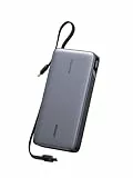 UGREEN Nexode Power Bank, 25000mAh 165W Schnellladen mit 2 Integrierten USB-C Kabeln (140W PD3.1), Kompatibel mit MacBook Pro 16',Dell XPS, iPad Pro, Steam Deck, Galaxy S25 Ultra, iPhone 17