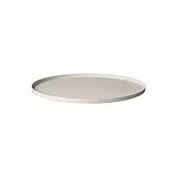 blomus | Serviertablett | Peasy | Edelstahl/Moonbeam | L Ø38cm rund mit Rand |
