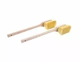 2 XXL Stielbürsten Set 450mm Lang Langstiel Reinigungsbürsten Naturfaser
