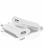 5V 1A Netzstecker USB für Ladekabel 2-Pack, Power Adapter für Apple, USB Ladegerät, 5W Netzteil für Handy Tablets MP3 Kamera eBook, Stecker Netzteil Steckdose