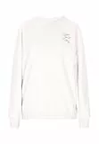 DreiMaster Vintage Damen Sweatshirt Langarm Rundhals Freizeit, L, Wollweiss Melange