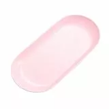 MHADBKH Ovale Kosmetiktabletts aus Edelstahl, dekorative Teller für Ringe, Badezimmer, Organisation, Nägel, Kunstzubehör, Schmuckaufbewahrungslösung