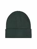 TOM TAILOR Denim Herren Basic Beanie Mütze mit Logo, 10362 - Dark Gable Green, OneSize