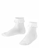 FALKE Unisex Kinder Socken Romantic Lace K So Baumwolle einfarbig 1 Paar, Weiß White 2000, 27-30